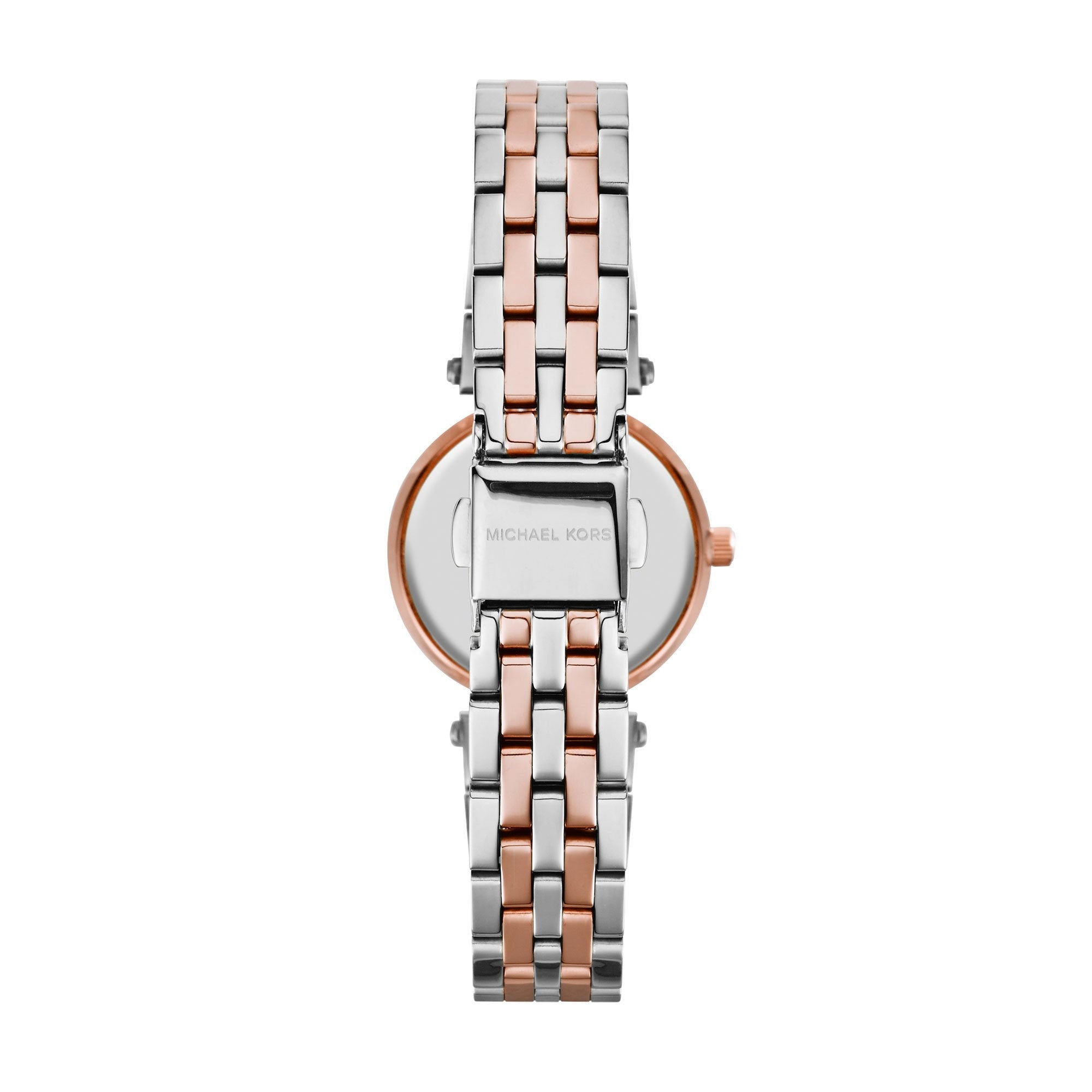 MICHAEL KORS DARCI MINI ROSE GOLD TONE AND STAINLESS STEEL LADIES WATCH