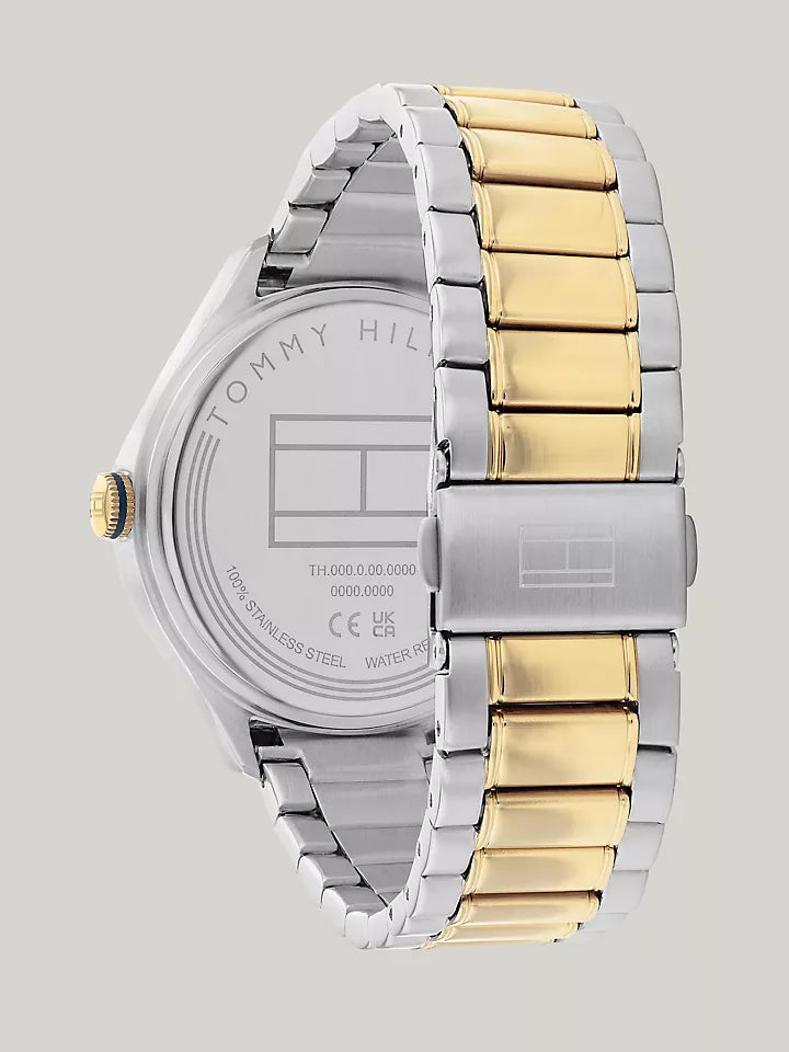 Tommy Hilfiger Sport Watch with Two-Tone Bracelet Women