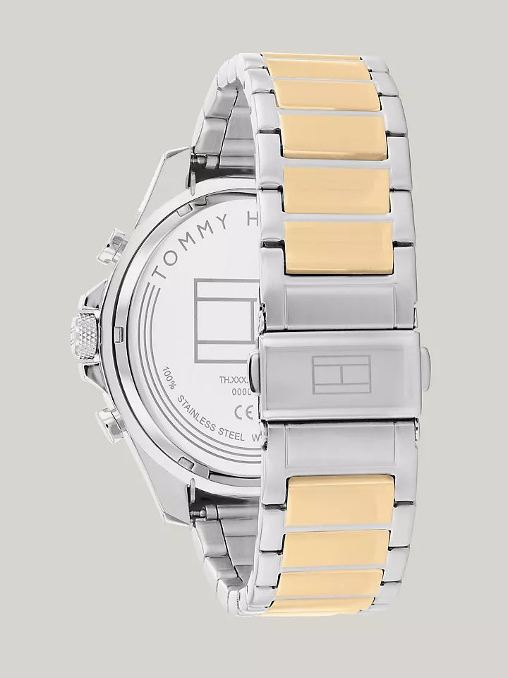 Tommy Hilfiger 46MM Two-Tone Sport Watch