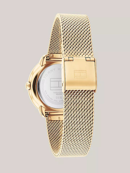 Tommy Hilfiger 32MM Gold-Plated Mesh Bracelet Watch