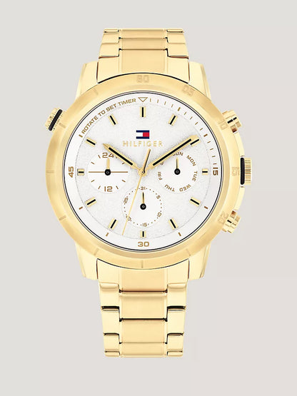 Tommy Hilfiger Casual Watch with Gold-Plated Bracelet