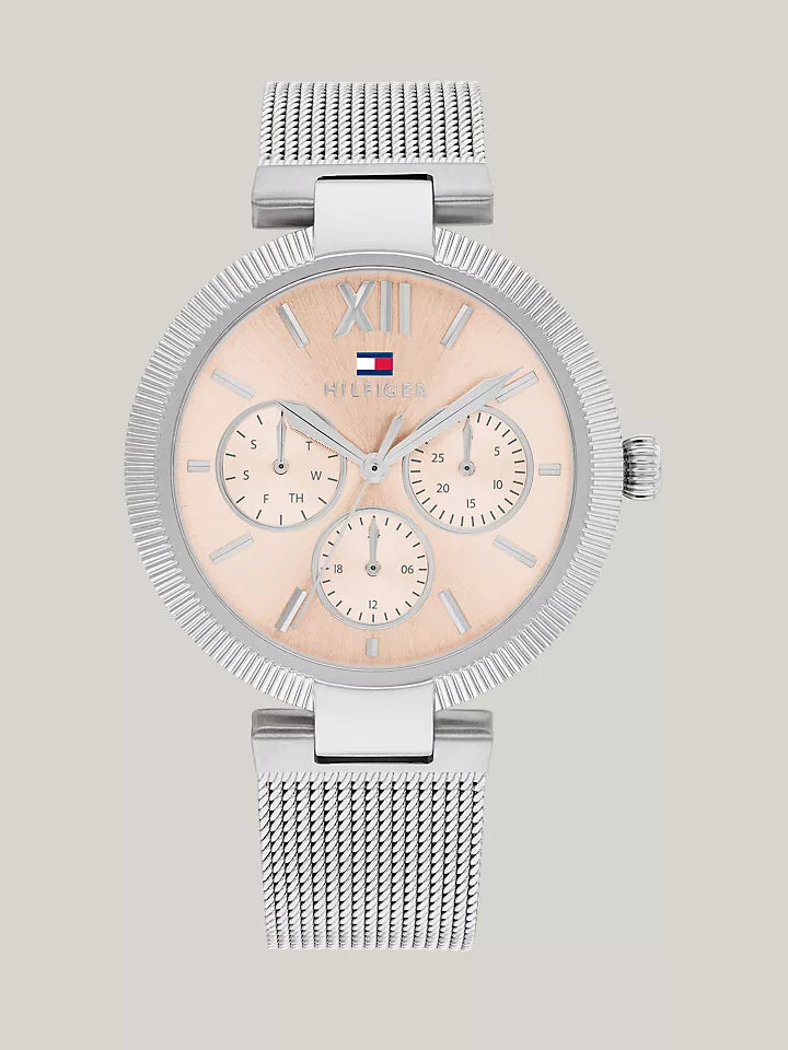 Tommy Hilfiger 36MM Multifunction Steel Mesh Watch Women