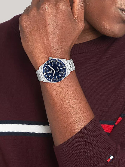 Tommy Hilfiger 40MM Automatic Blue Diver Watch