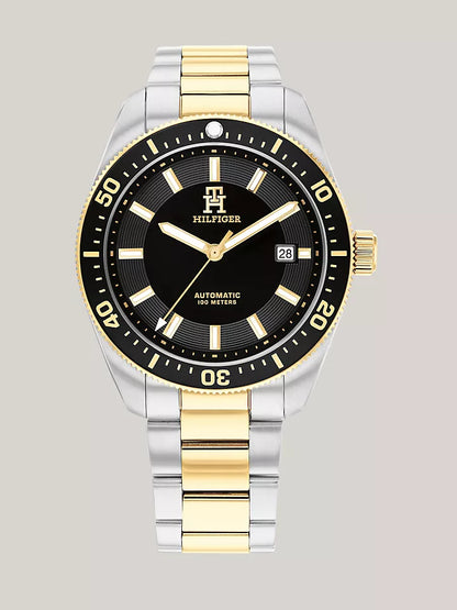 Tommy Hilfiger 40MM Automatic Black Diver Watch