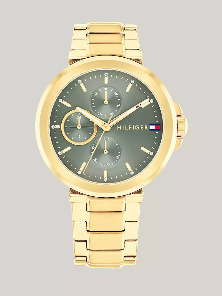 Tommy Hilfiger 38MM Gold-Tone Multifunction Watch Women