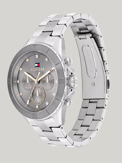 Tommy Hilfiger 40MM Gray Dial Boyfriend Watch Women