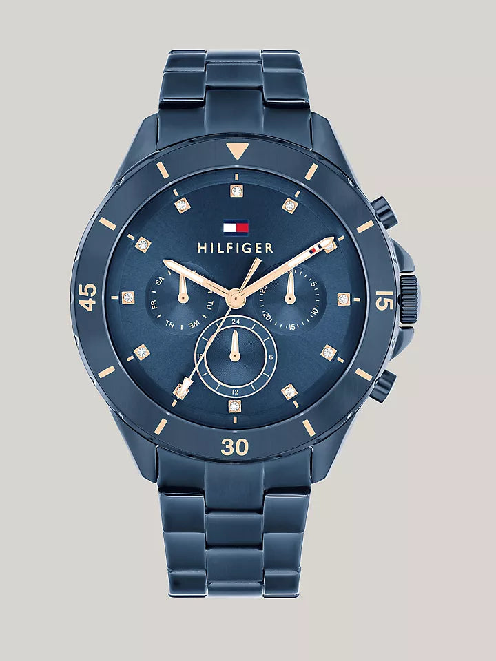 Tommy Hilfiger 40MM Blue Dial Boyfriend Watch Women