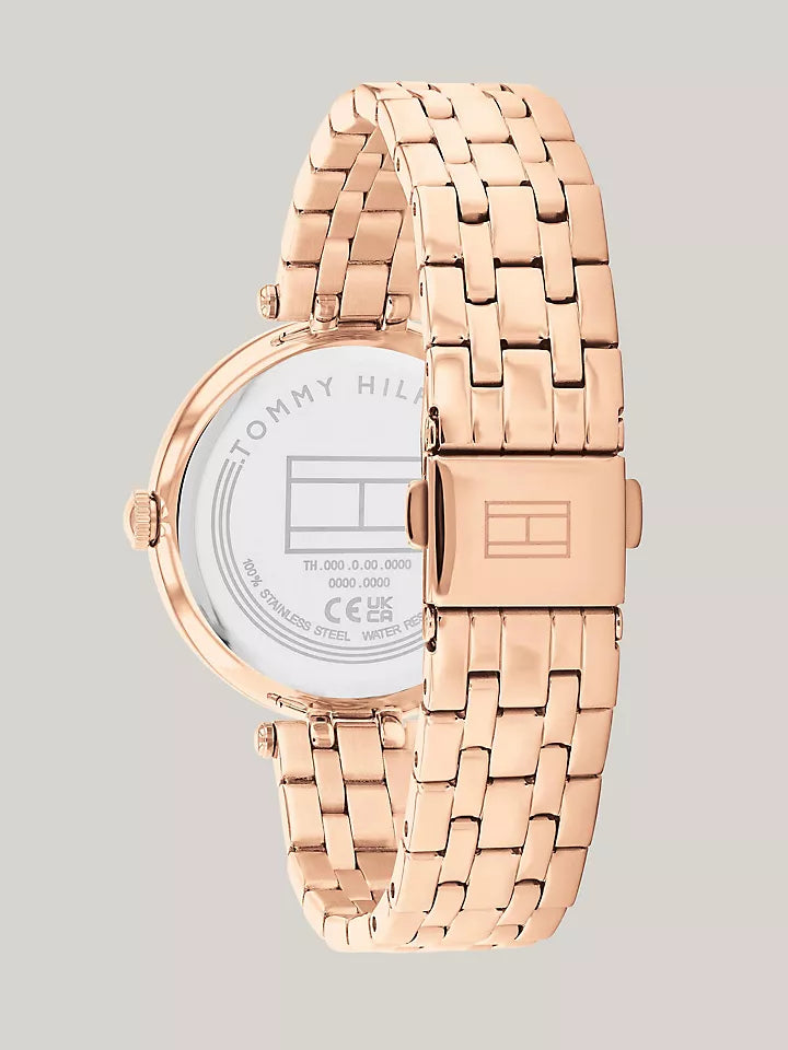 Tommy Hilfiger 34MM Crystal Carnation Gold-Tone Watch Women