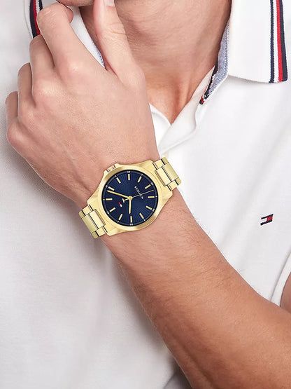 Tommy Hilfiger 43MM Gold-Tone Sport Watch