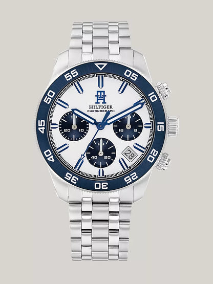 Tommy Hilfiger 41MM TH85 White Dial Chronograph Watch