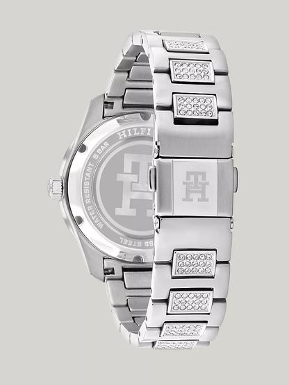 Tommy Hilfiger 36MM T85 White Dial Crystals Watch Women