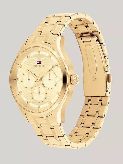 Tommy Hilfiger 38MM Gold-Tone Multifunction Watch Women