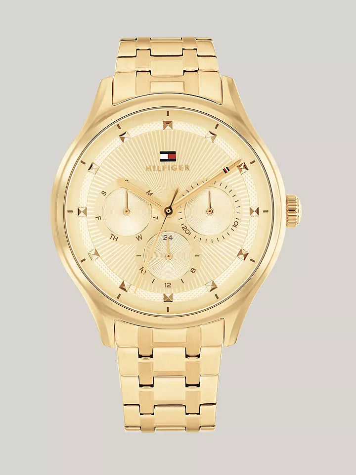 Tommy Hilfiger 38MM Gold-Tone Multifunction Watch Women