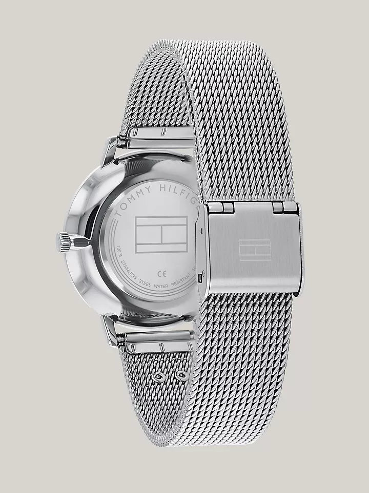 Tommy Hilfiger 35MM Stainless Steel Monogram Watch Women