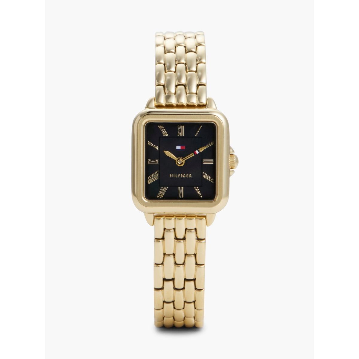Tommy Hilfiger 24MM Rectangle Dial Dress Watch Black