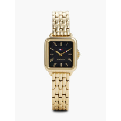 Tommy Hilfiger 24MM Rectangle Dial Dress Watch Black