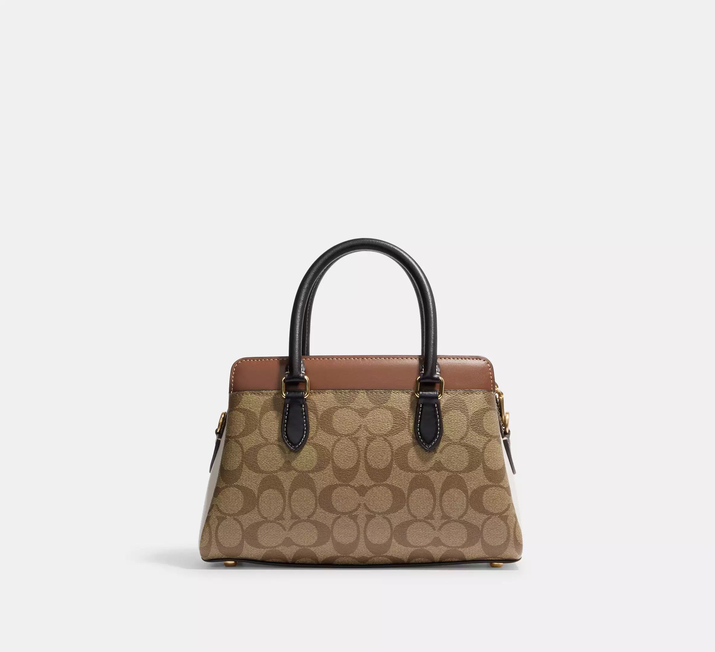 Coach Mini Darcie Carryall Bag In Signature Canvas