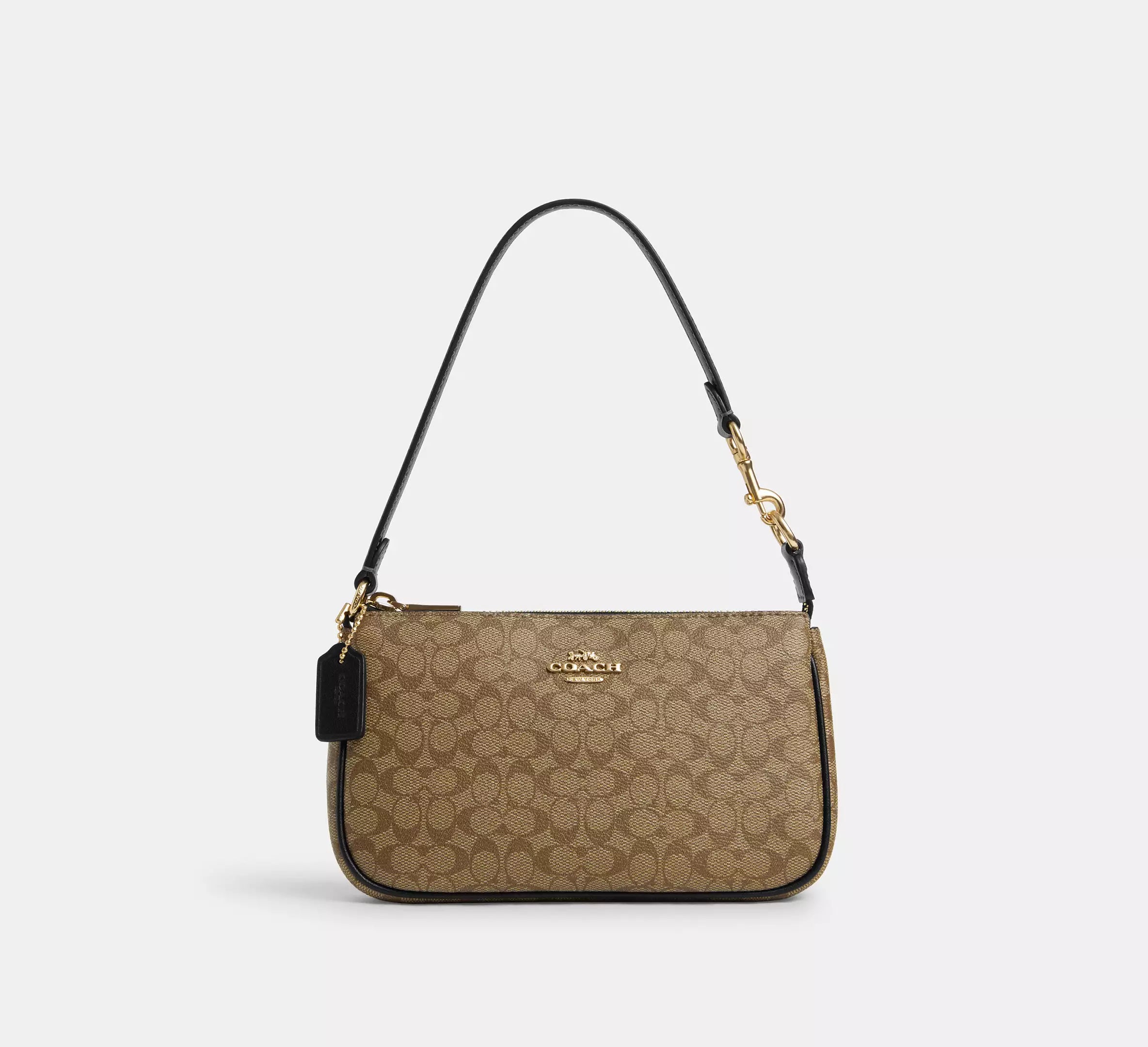 Coach Nolita 19 In Signature Canvas - Signature canvas/Gold/Khaki/Black