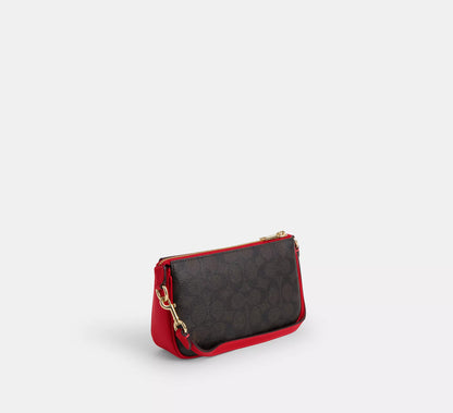 Coach Nolita 19 In Signature Canvas - Signature canvas/Gold/Walnut/Bold Red